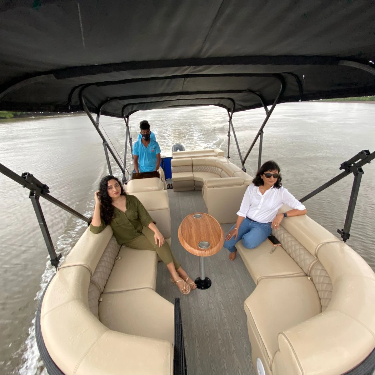 Производитель Allshine понтонная Коммерческая рыболовная Роскошная пассажирская лодка из алюминиевого сплава 7 6 м/25 футов