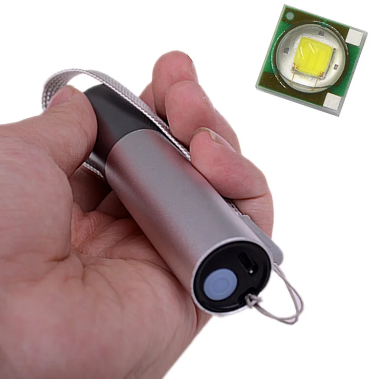 XPE led Lightweight Small Mini Torch Powerful  Stretch Zoom USB Led Torch Flashlight with Battery Rechargeable