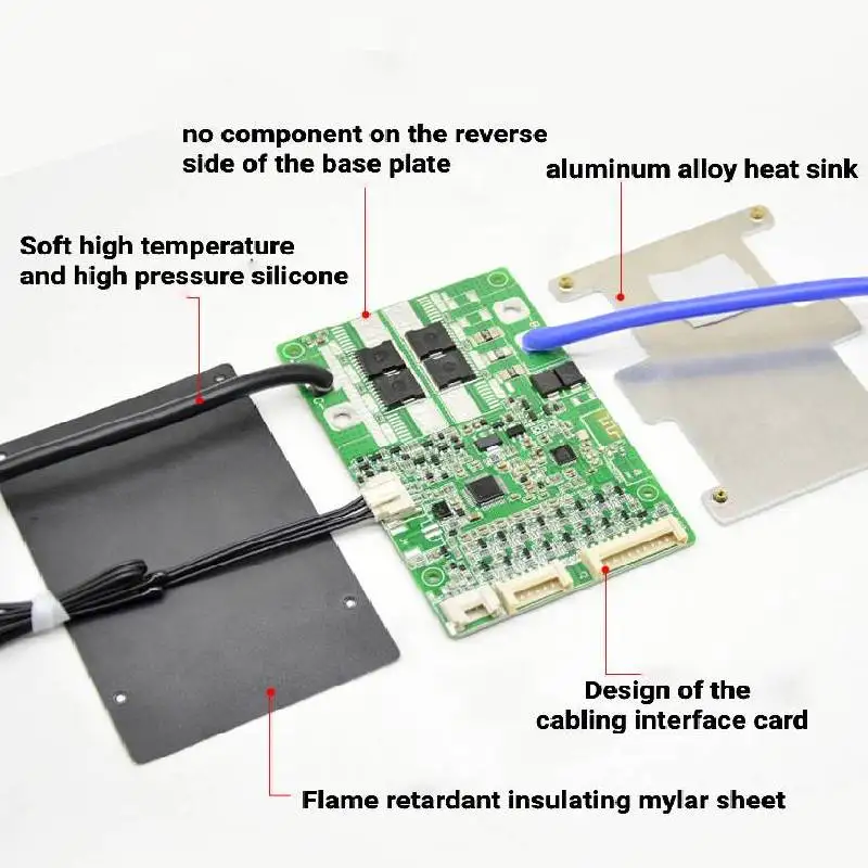 JBD Build-in BT 10S 11S 12S 13S 14S 15S 16S 17S LFP NMC 36V 48V 60V Smart BMS 20A 40A 50A 60A 80A 120A Smart BMS with UART