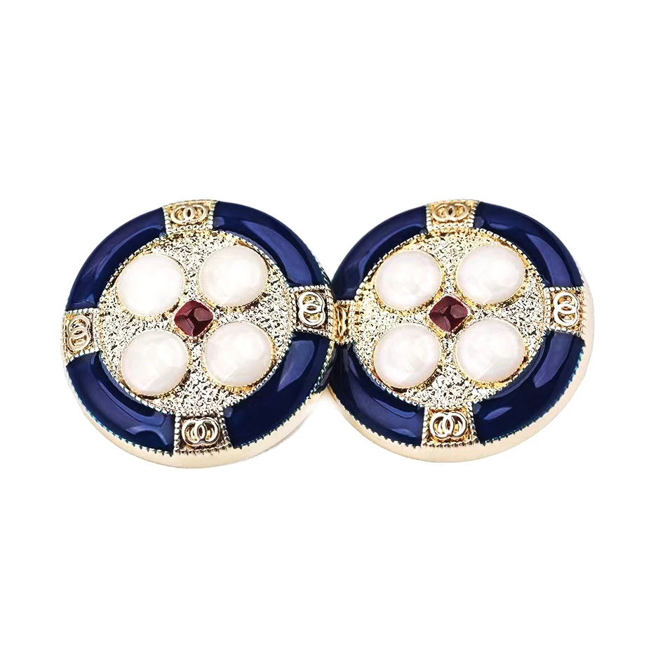 Button Wholesale Clothing Accessories Point Oil Hand Sewn Button Metal Wool Coat Coat Suit Button QQ Child Zinc Alloy Plating