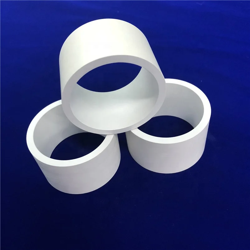 Factory supply Custom manufacturing white Boron nitride ceramic sleeve BN ceramic protective pipe