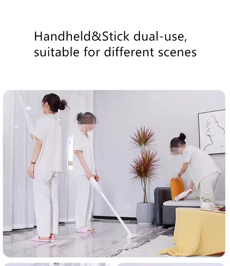 2-in-1 Convenient Portable Handheld Vacuum Cleaner Brushless Motor Bagless Design for Hotel Use