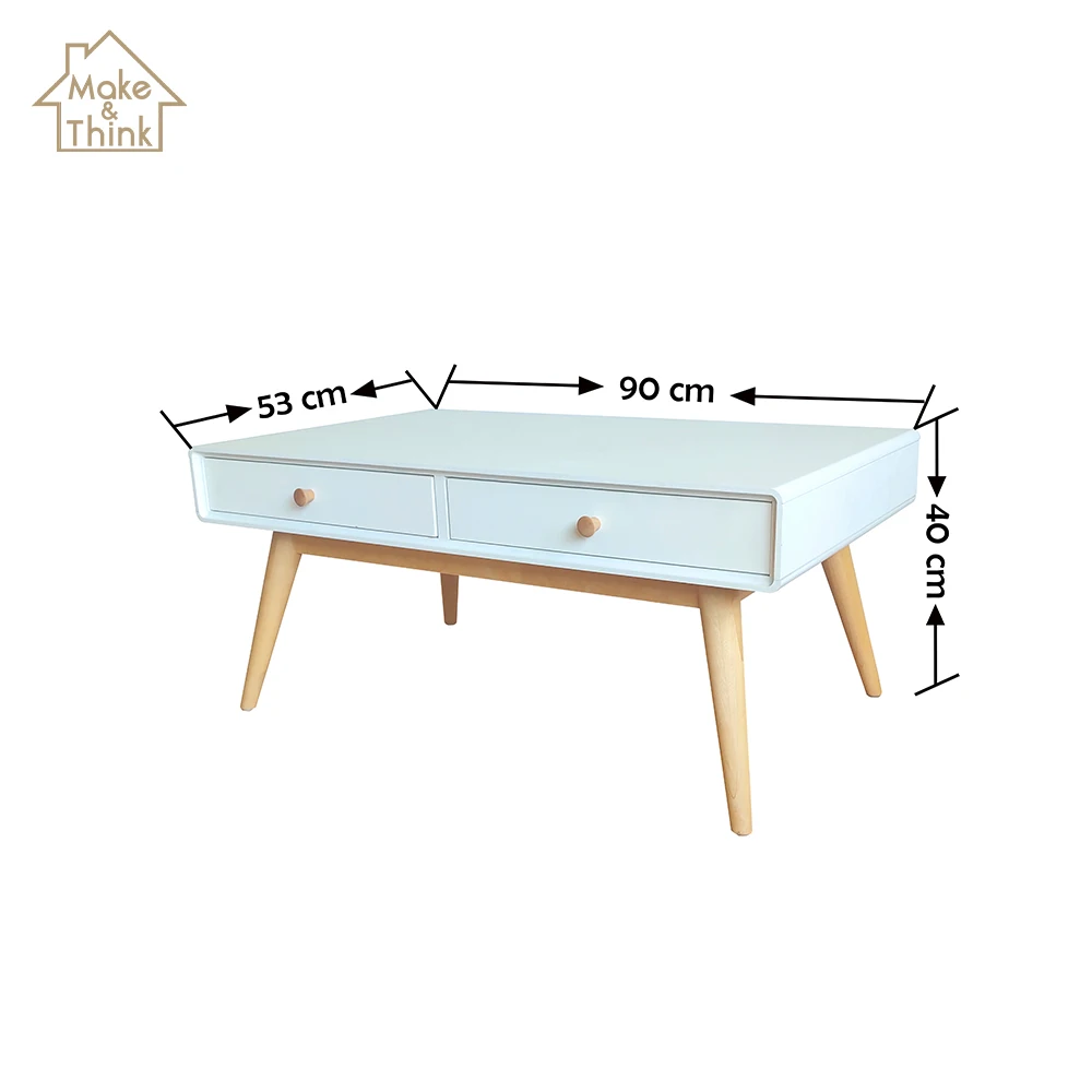 
Scandinavian solid wood square storage side tea coffee table design furniture 