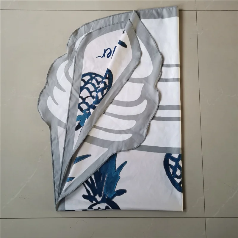 Custom Bottle Shape Microfiber Suede Beach Towel Double Sides Printed Pattern