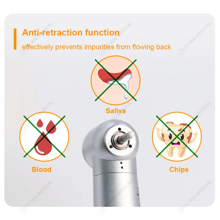 Dental Handpieces Dental Equipment Ceramic Cartridge LED High Speed Surgical Handpiece