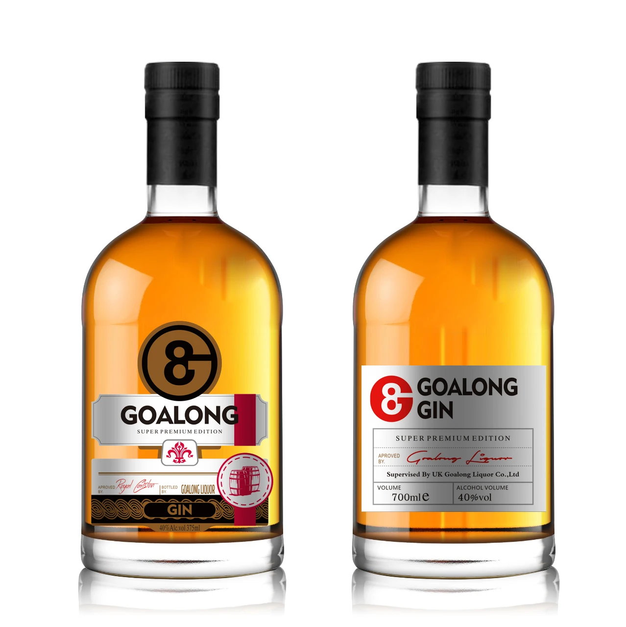 Hot selling High quality premium juniper 700ml private label gin alcohol beverage