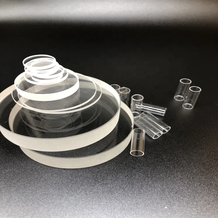 High quality transparent uv quartz glass plate fused silica block