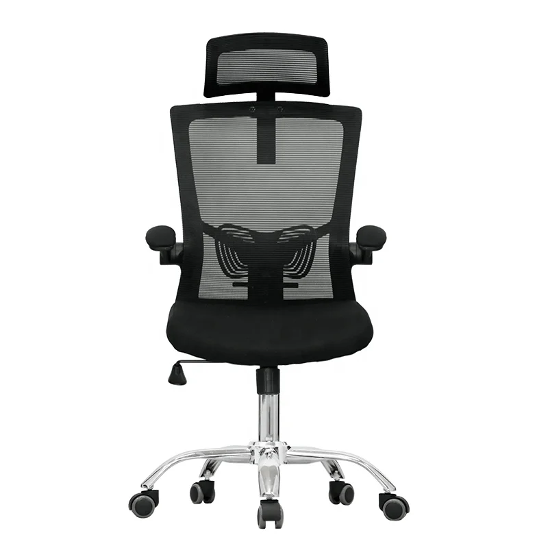 Cheap price ergonomic single level locked office staff recliner computer chair swivel