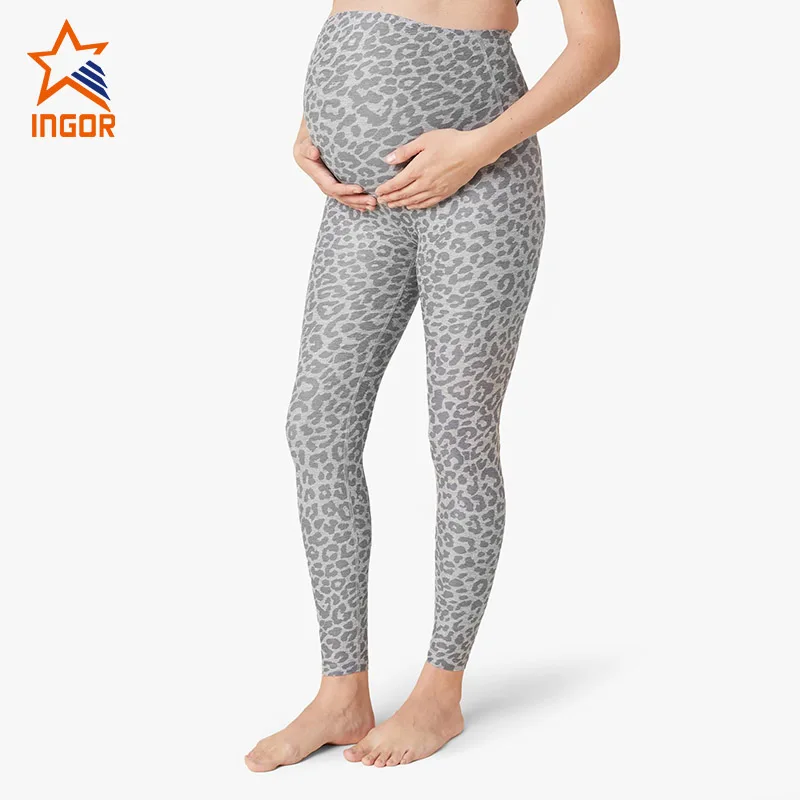 Leopard Cotton Office Maternity Pants Plus Size Maternity Nursing Leggings Clothes