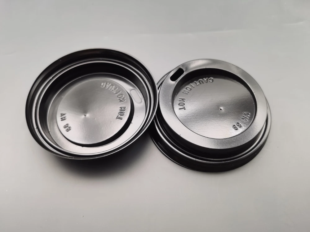 Easy Open End Plastic Coffee Cup Lids Cover for Bottles Use Disposable Plastic Sealed Both Hot Cold Coffee Paper Cup Lid