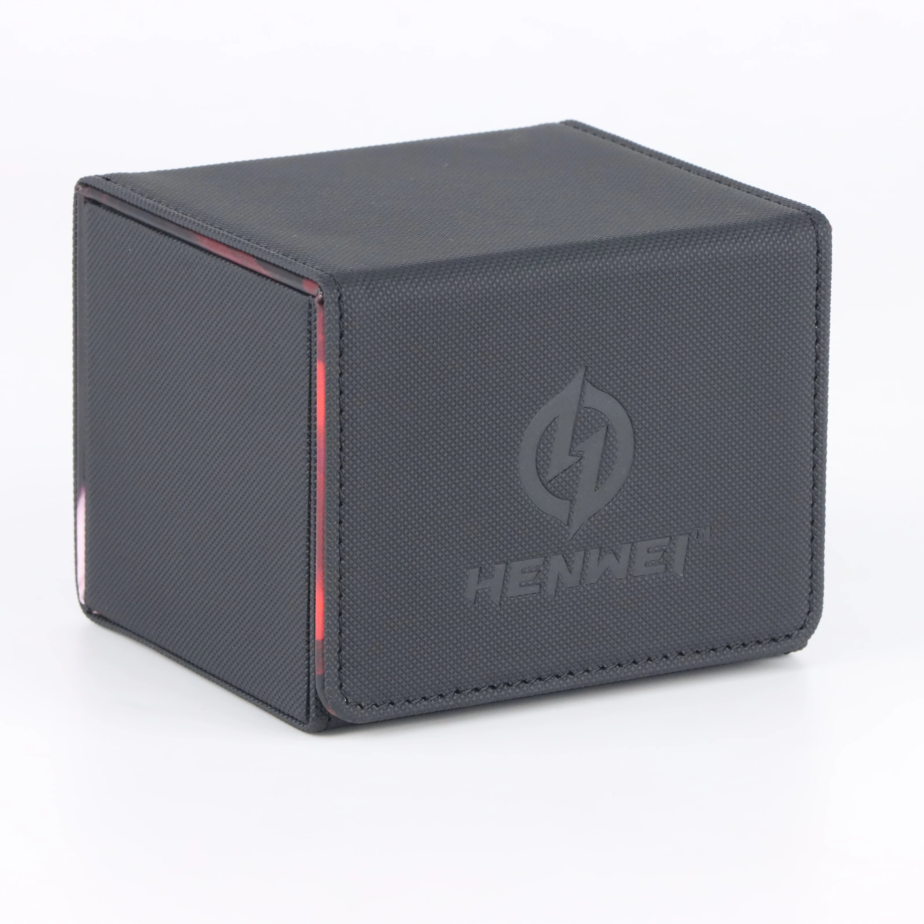 Magnetic Leather Magic Playing Card Deck Box Case Leather  Custom Deck Storage Box For Trading Cards Tcg Card Box