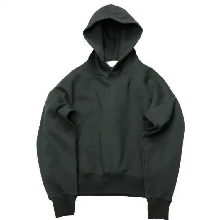 Manufactory Wholesale Custom Winter Thick Pullover Fleece  Loose Oversized Blank  Printing Logo Cheap  Hoodies Men