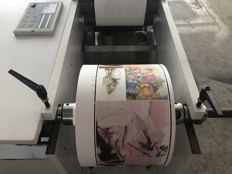 Automatic petal type horizontal in line 7 8 color flexographic narrow web flexo printer printing machine