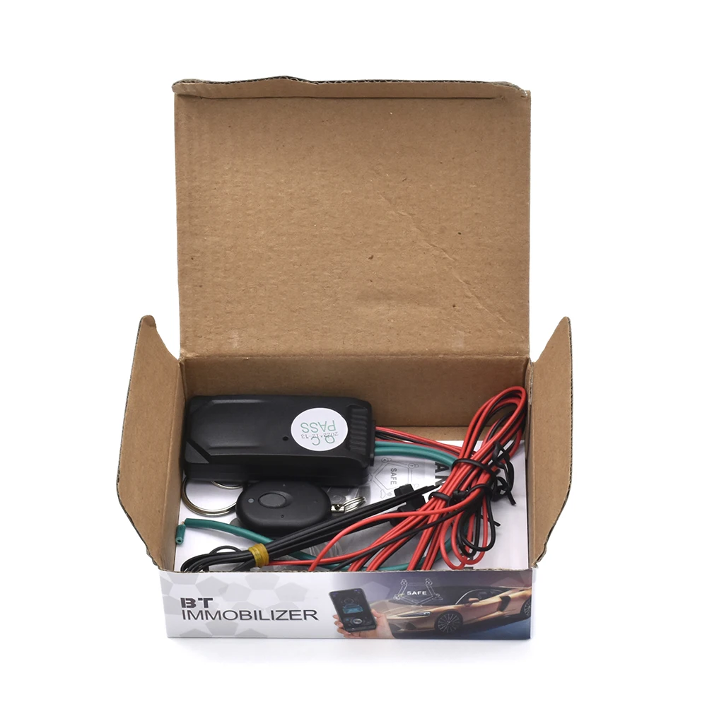 The remote control dual-induction BT type anti-rob device can be a mobile app and a 12V anti-rob device