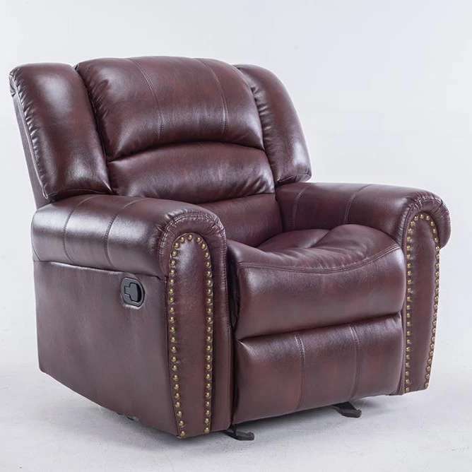 
OUKE Luxury Comfortable Recliner Leather Sofa 