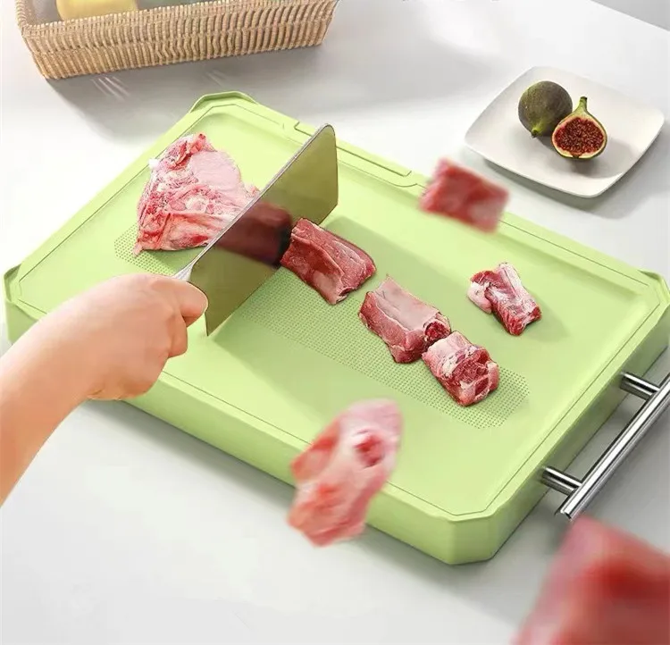 Пшеничная соломенная прямоугольная разделочная доска кухонная Нескользящая