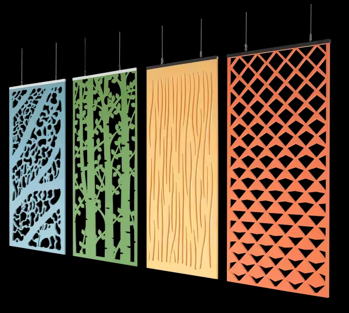 Master Acoustic Leisure Area Decoration Flexibly Divides Space Pet Screenhanging Polyester Felt Wall Panels Room Dividers