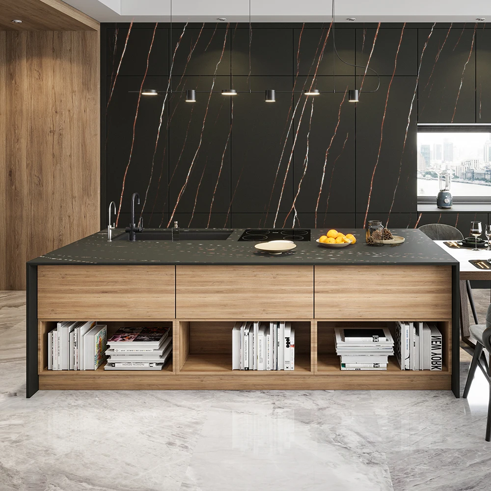 Table top 15 mm thickness porcelain slab countertop bathroom vanity top