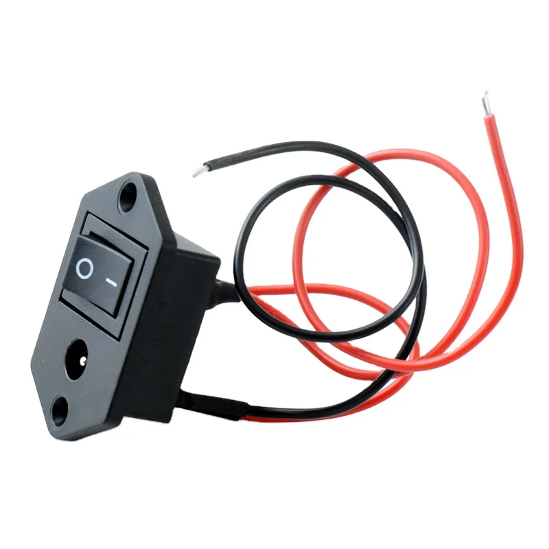 12V Switch And DC Jack Socket 2-IN-1