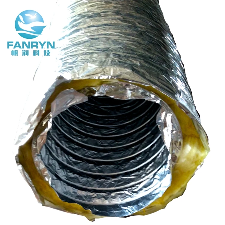 Insulated Flexible Air Duct fire board residential exhaust transfer duct air conditioner insulated duct