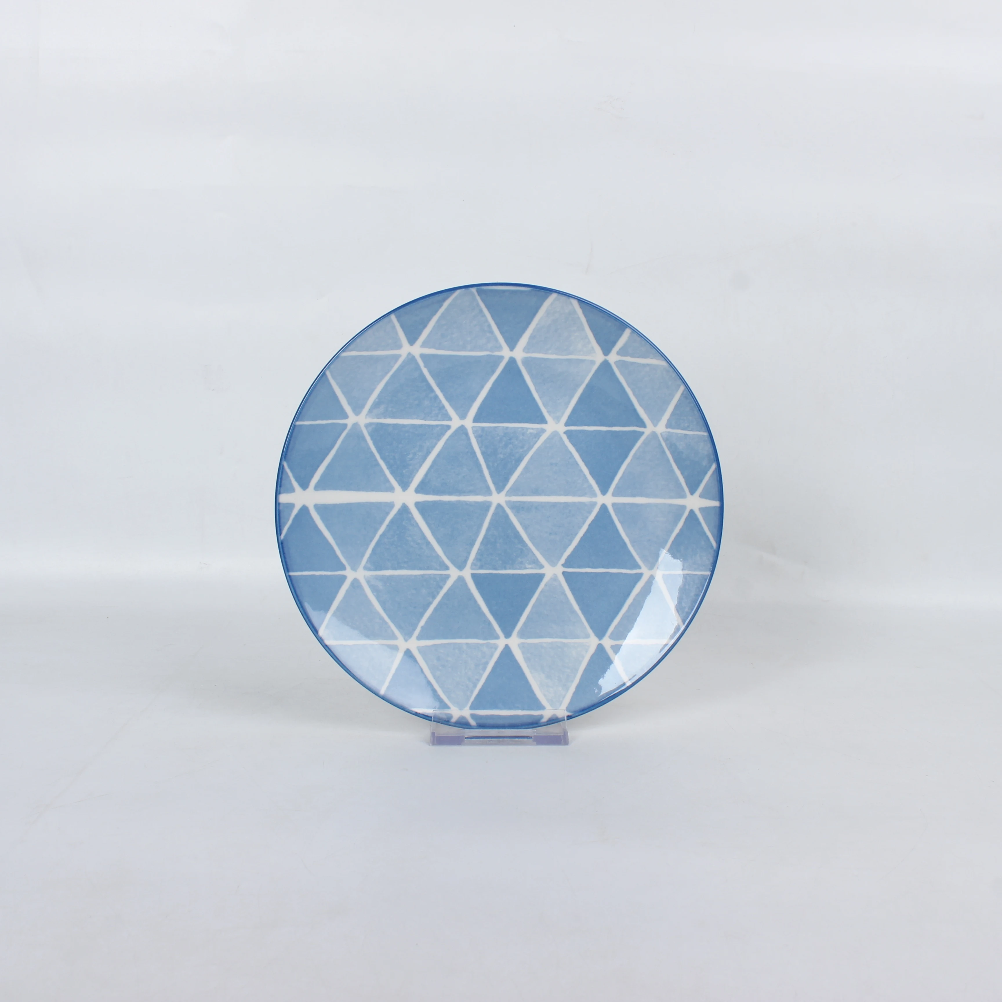 High quality 7.5 inch ceramic dishes set pad printing ceramic plates porcelain plates