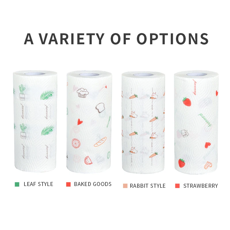 Factory Price 100% Wood Pulp Kitchen Paper Rolls Manufacture From China Multipurpose Household Kitchen Paper