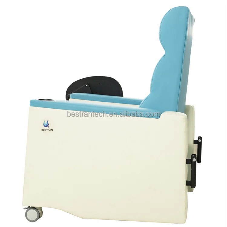 BT-TN008 Luxury Sofa Hospital Manual Transfusion Chair Medical Infusion Reclining Chair with IV pole