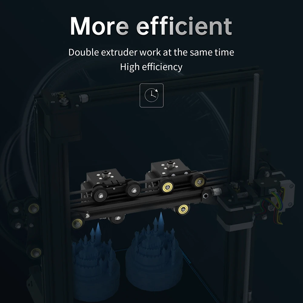 2022 Biqu B1 3d принтер двойные экструдеры портативный двухголовочный двойной экструдер