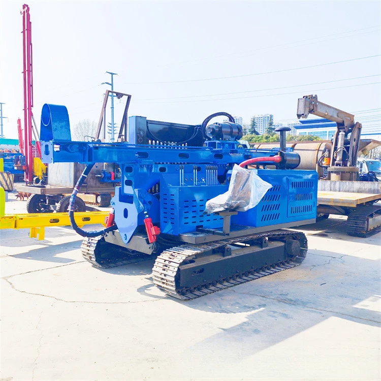 Photovoltaic Pile Frame Column Lead Drilling Machine Track Chain Plate Chassis Hydraulic Piling Machine Multi-Purpose Drilling M