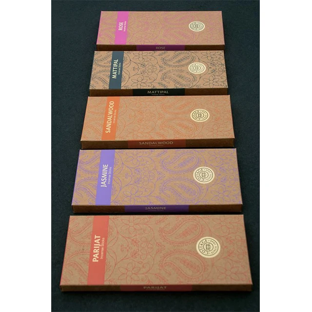 High Quality Design Gold Foil Stamp Printed Gift Packaging Incense Box