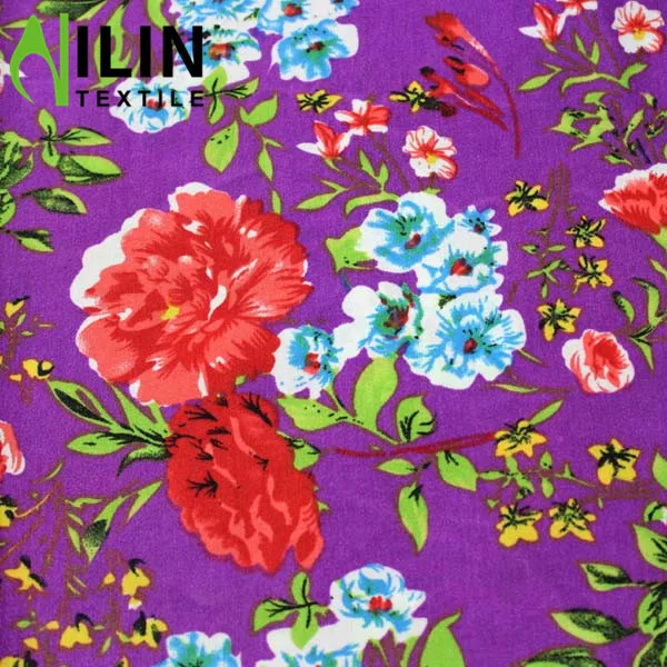Hot sale 100 polyester wool peach print fabric in Pakistan