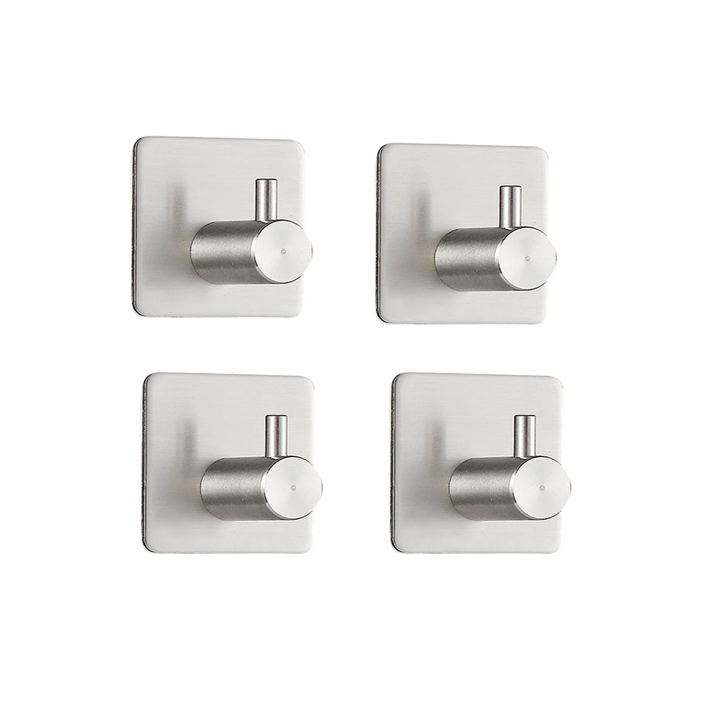 Крючок на клейкой основе для ванной комнаты, кухни, вращается на 360 градусов для сухих стен