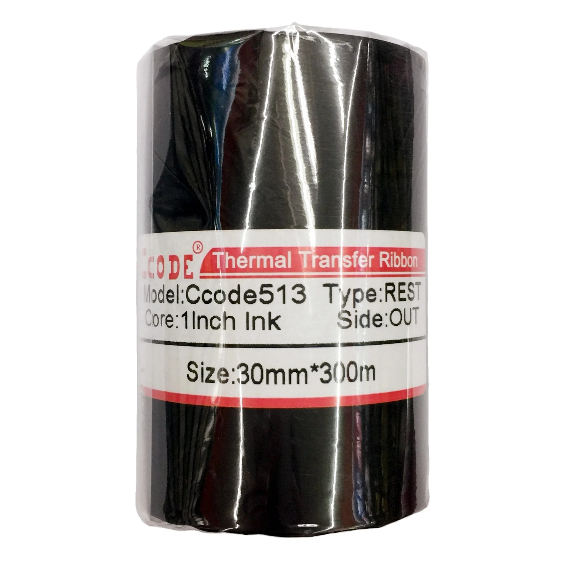 black thermal transfer wax ribbon colors good quality wax-resin ribbon for shipping mark resin ribbon for care label