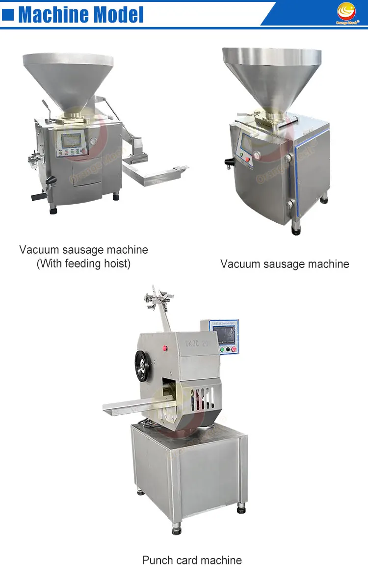 Automatic Commercial Vacuum Sausage industrial commercial Meat product making machine sausage stuffer with twisting function