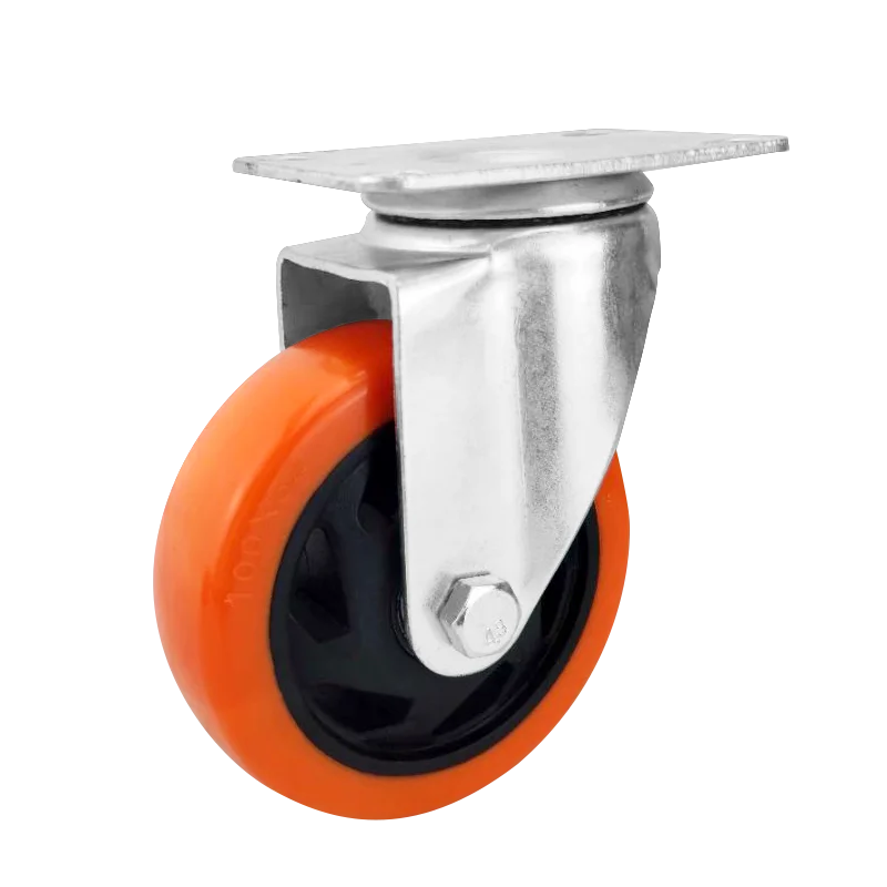 china caster medium duty 3 4 5 inch fixed steel caster pvc pu nylon wheels casters for warehouse trolley