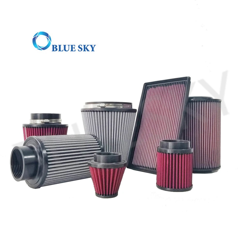Universal High Performance Racing Car Air Filter Washable Panel Auto Air Filter Replace K&N Automobile Air Intake Filters