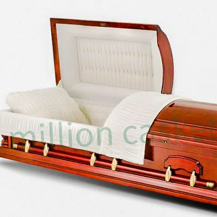 wood veneer  casket wholesale  price  OEM customized DH-033 cheap