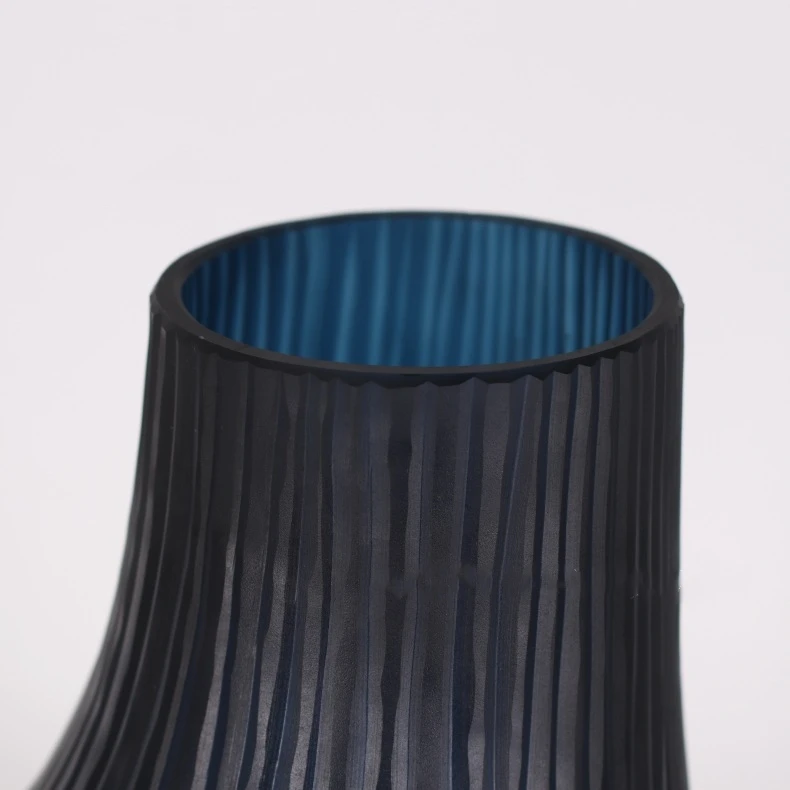 Modern Flowers Artificial Tabletop Vase Glass Flower Vase Tall Big Floor Flower Vase For Living Room