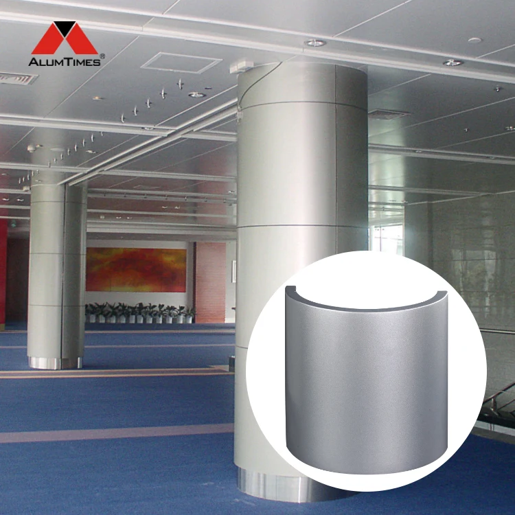 Aluminum Column Curved Flexible Plate Cladding Panel With Modern Design Building Material For Lobby Station Exterior Wall