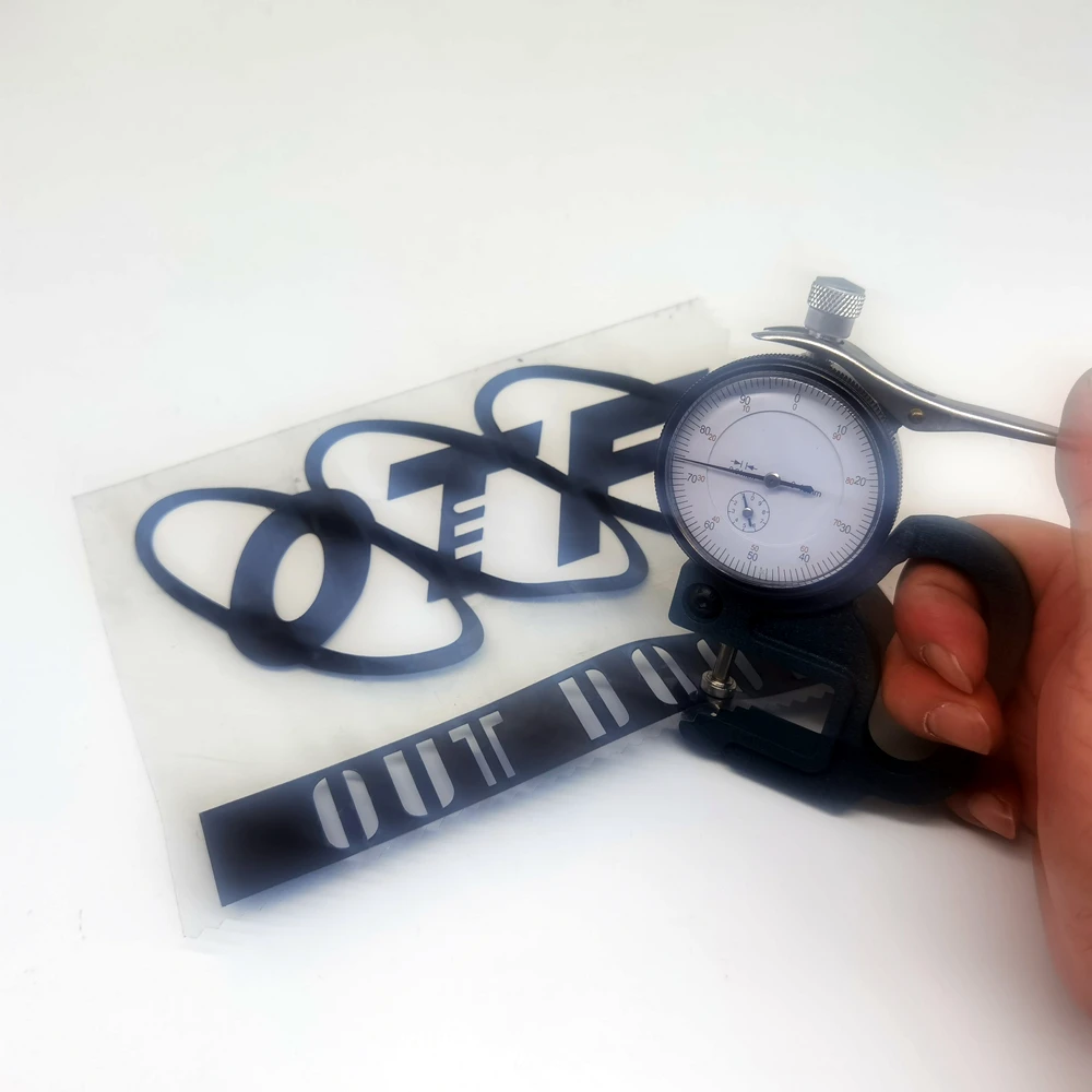 Wholesale 3D Raised Effect Rubber Silicone Thick Version Two Color Bottom Side Different Color Heat Transfer Labels For Garments