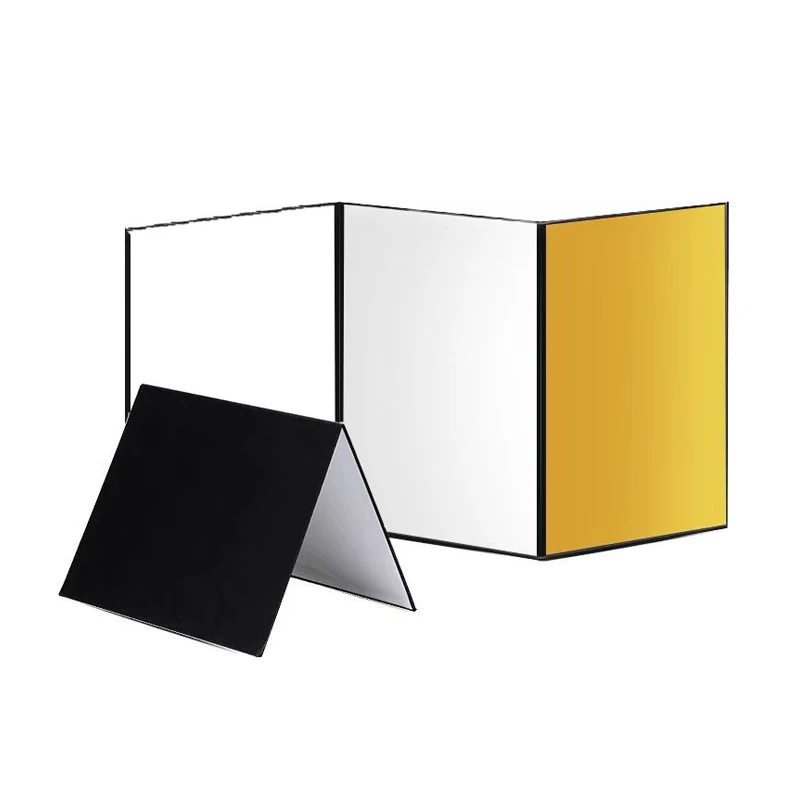 Принадлежности для фотосъемки формата А3 A4, складной картонный реквизит для фотосъемки белого, черного, серебристого цветов, Абсорбирующая плотная Светоотражающая бумага