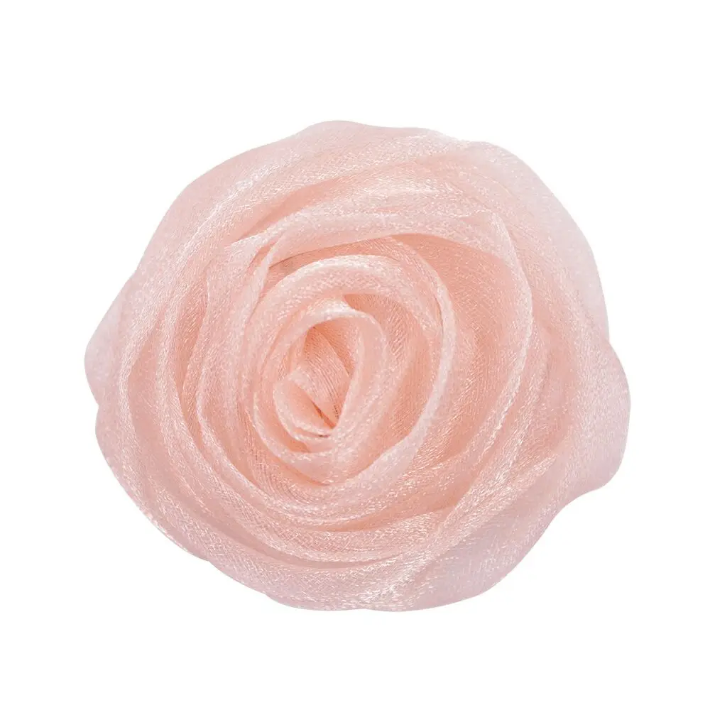 Diy Baby Rolled Ribbon Rose Flowers Bow Fabric Rosettes Flower , Hair Accessory, High Quality Rose Flowers