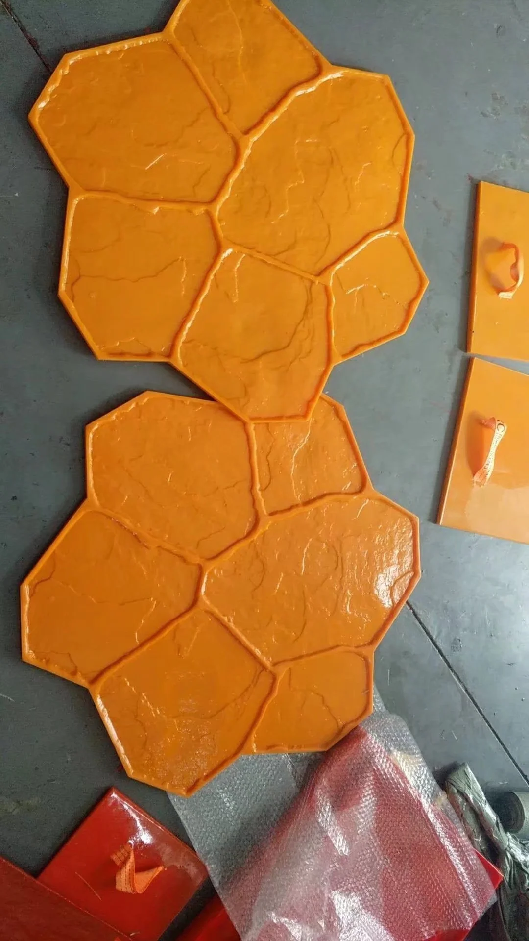 PU stamp mat Rubber Molds for Stamped Concrete Paving Imprint Silicone Concrete Stamping Moulds for Floor Overlay concrete stamp