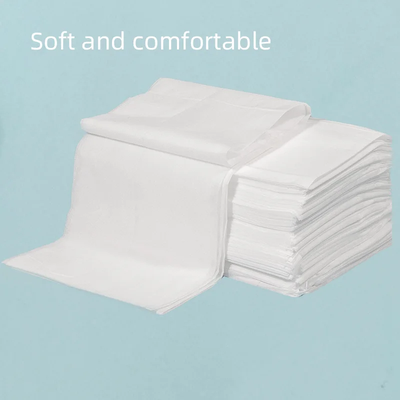 100*200 40 pieces/bag Breathable customized disposable sterilization bed sheet for beauty salon white