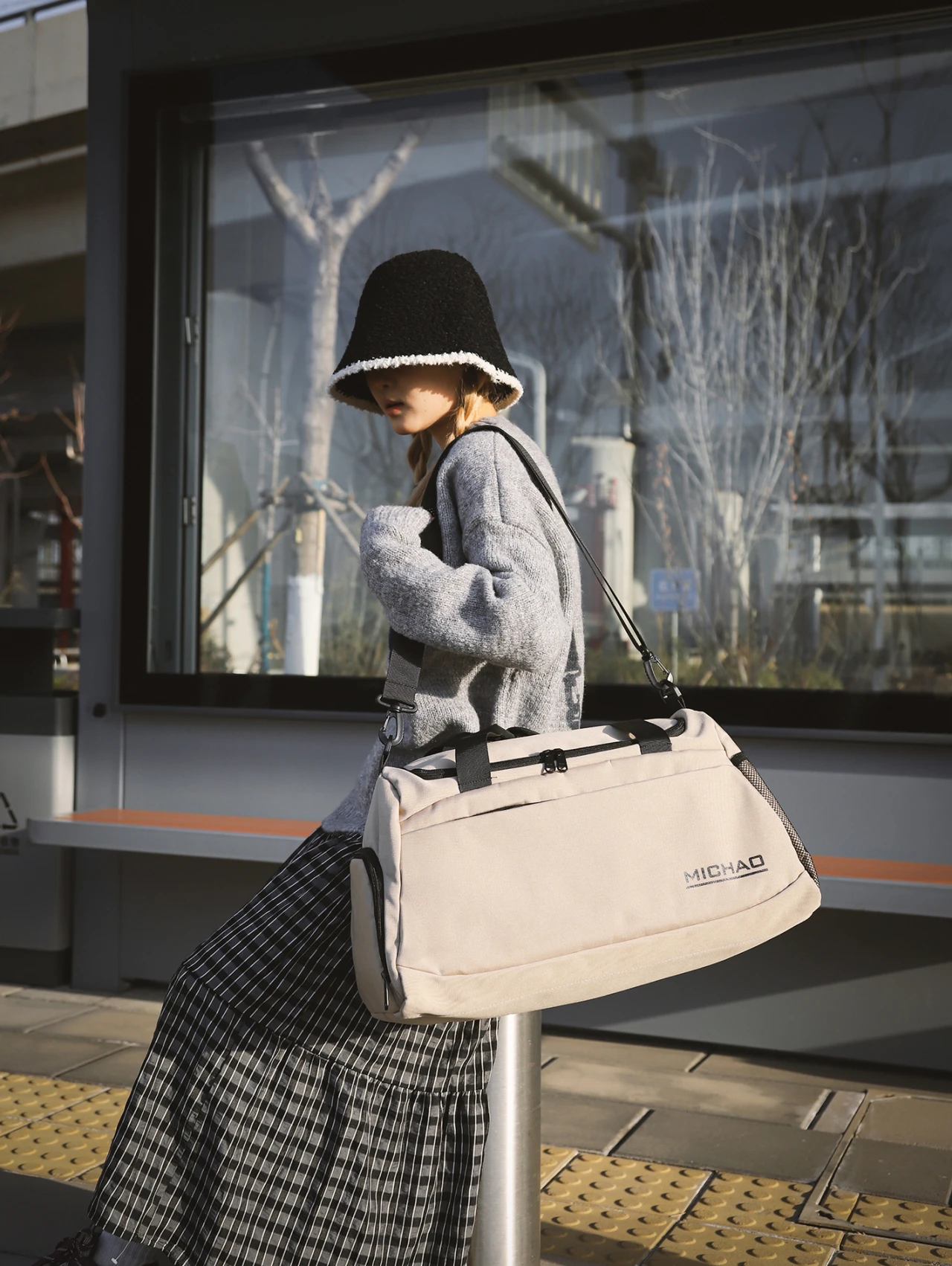 China supplied gym body Portable building lady Men nylon durable sports fitness bag