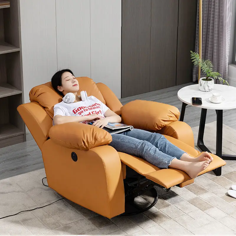 Customize Leather/PU/Fabric Material Adjustable Leisure Single Power Electric Cinema Recliner Large Sofa Chair for Commerical