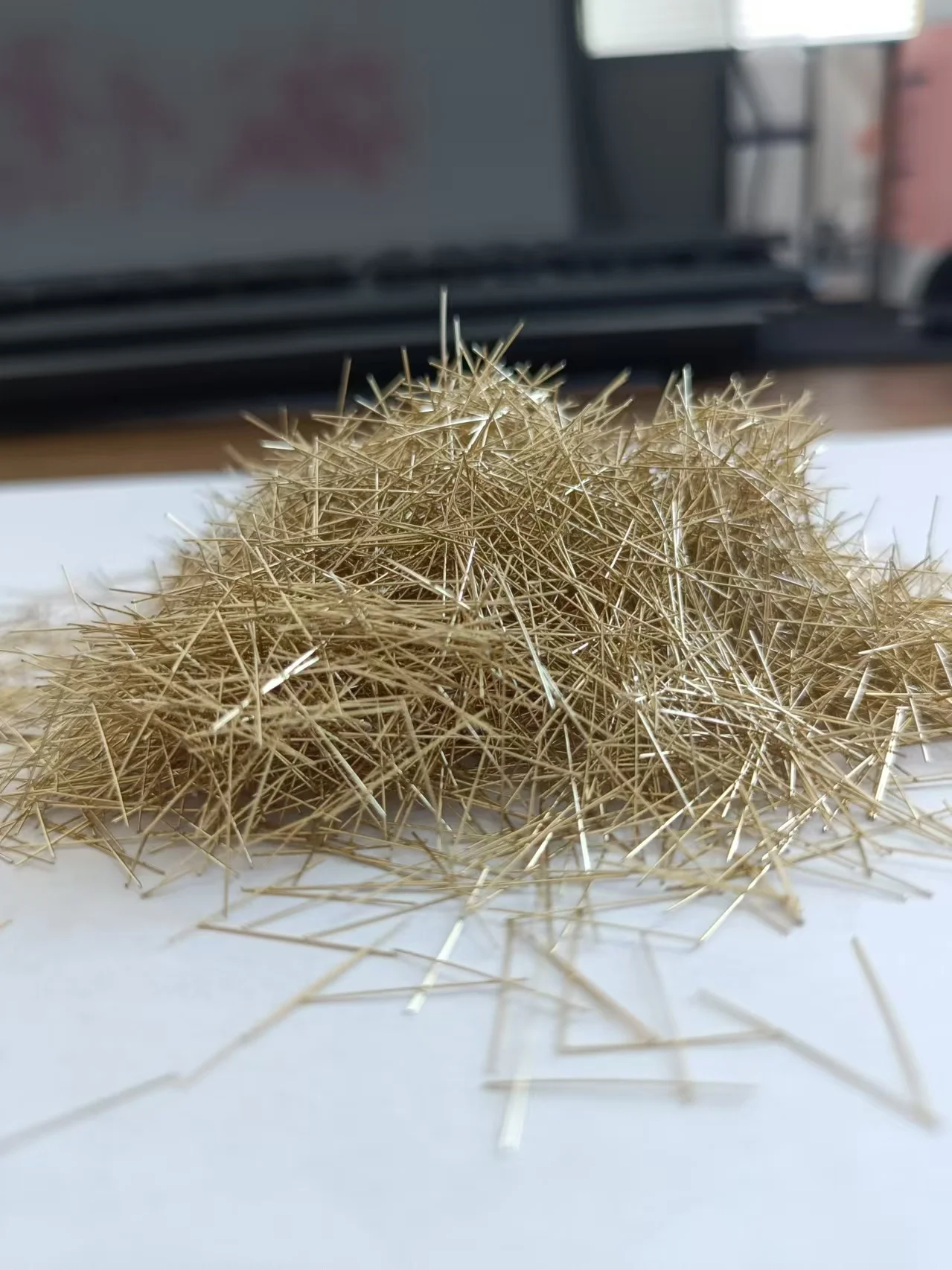 Copper-plated steel fibers