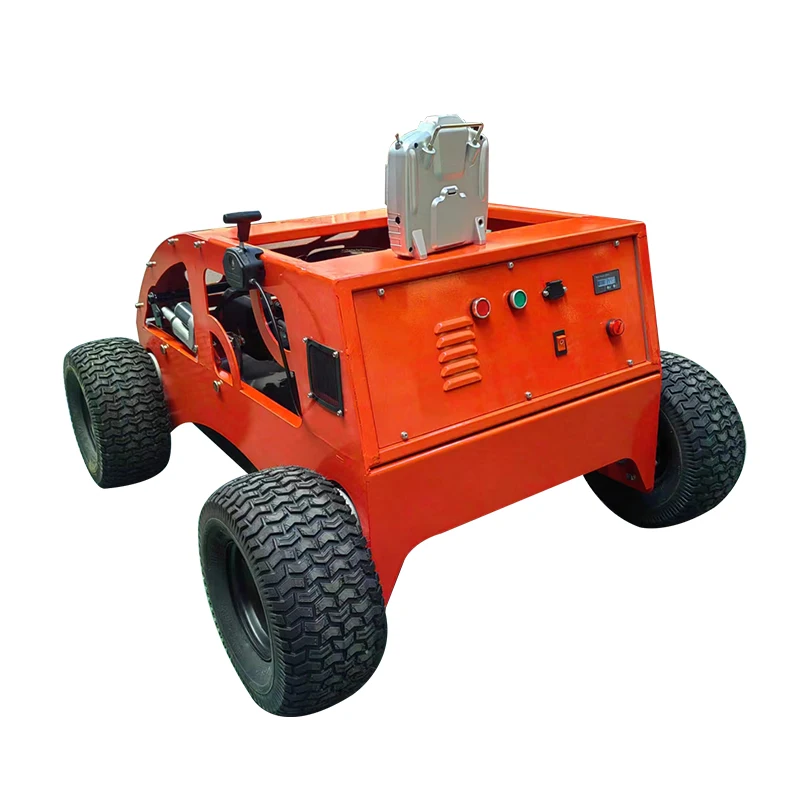 Overgrown Land Grass Control Ai Robot Top Quality Automatic Remote Control Lawn Mower Gasoline Crawler