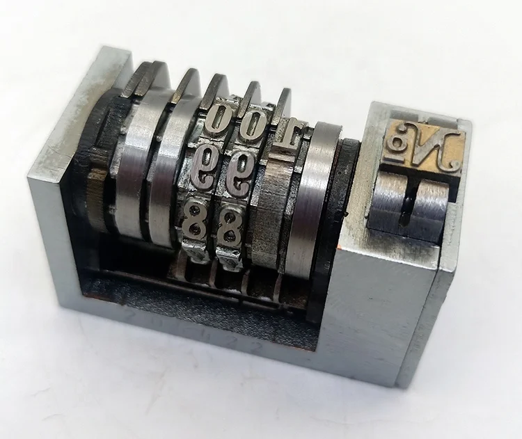 4x8 cicero letterpress Numbering machine 3digit