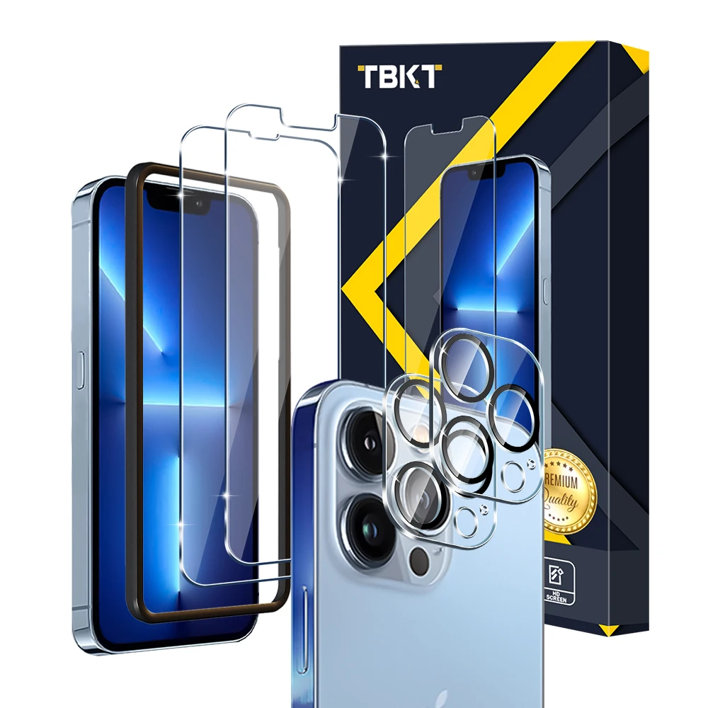 Простая установка 9h 2.5d прозрачное закаленное стекло премиум класса для мобильного телефона Iphone 13 Pro защита для объектива камеры